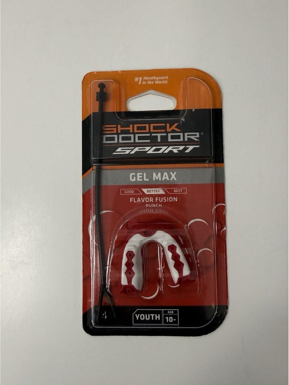 SHOCK DOCTOR SPORT Mouthguard Gel Max Flavor Fusion Punch YOUTH Age 10 & Under